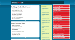Desktop Screenshot of christmas-poem.info